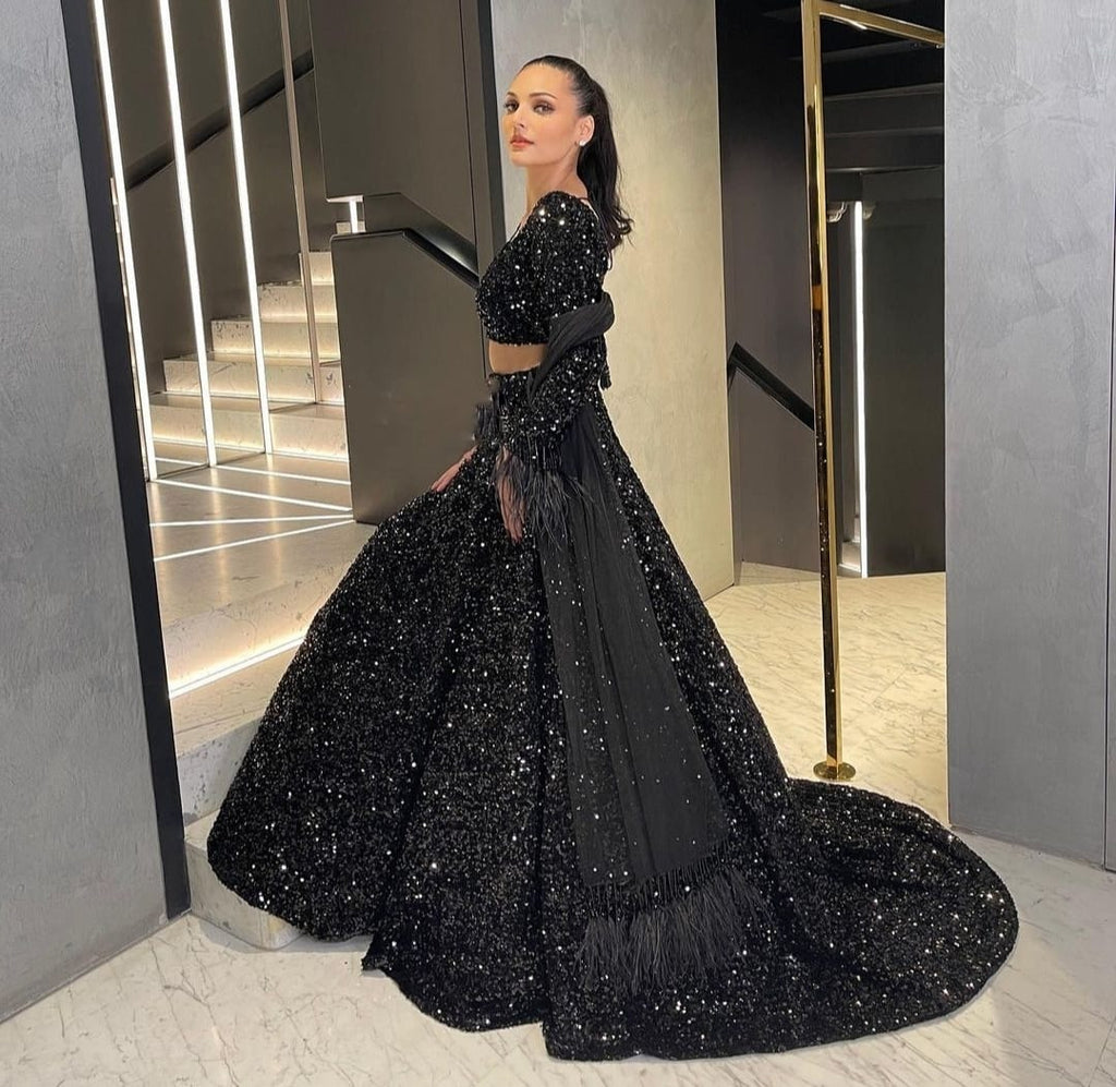 Designer Lehenga Choli With Heavy Sequence Work