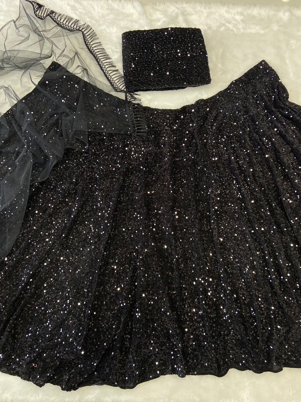 Designer Lehenga Choli With Heavy Sequence Work