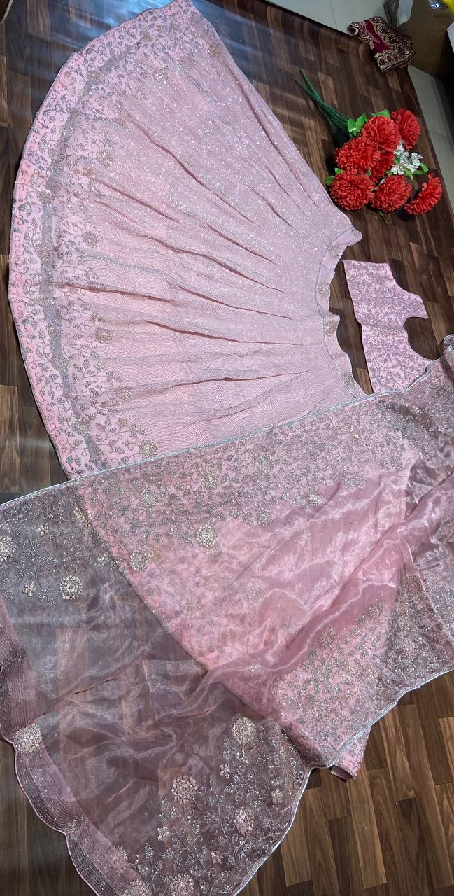 Designer Party Wear Lehenga Choli With Beautiful Dupatta