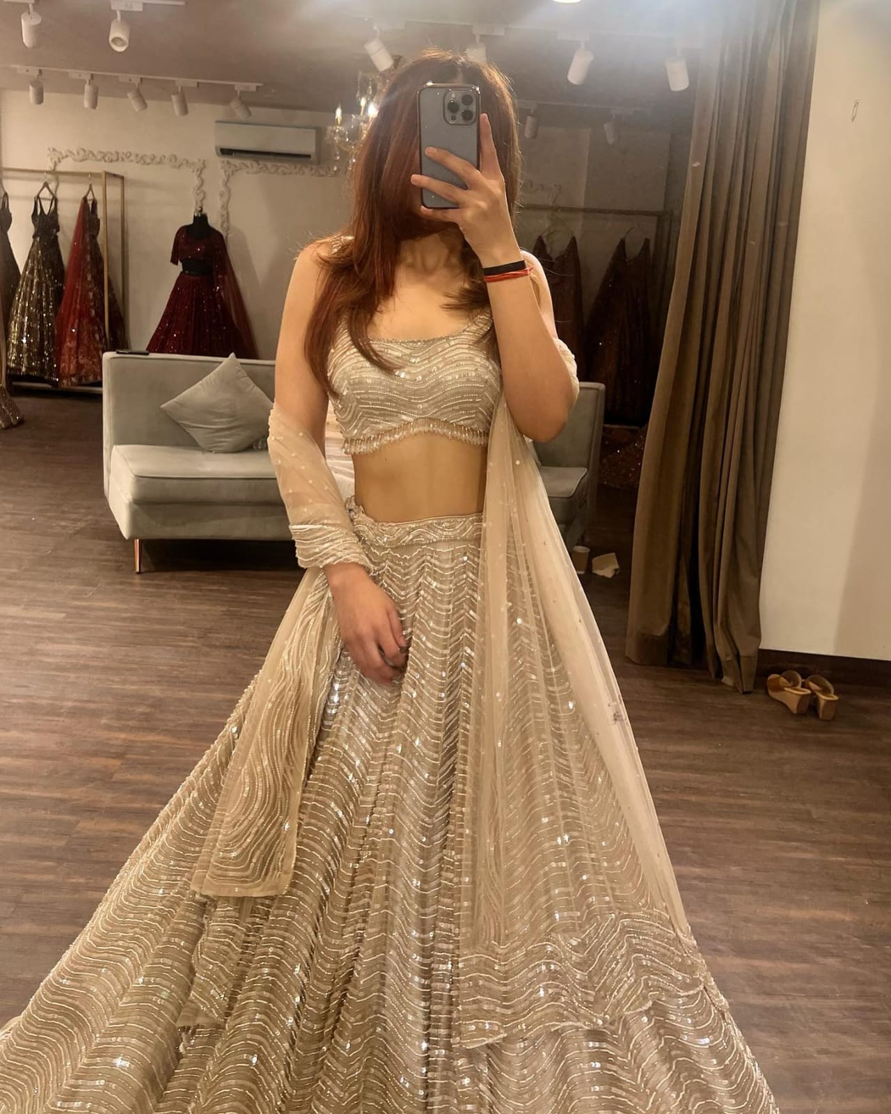 Designer Lehenga Choli With Beautiful Coding And Sequence Work