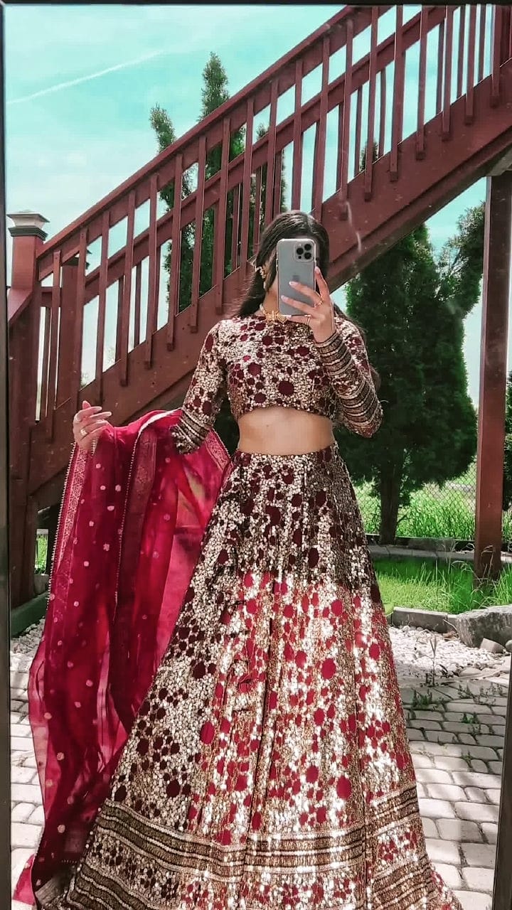 Designer Lehenga Choli With Beautiful Embroidery Work