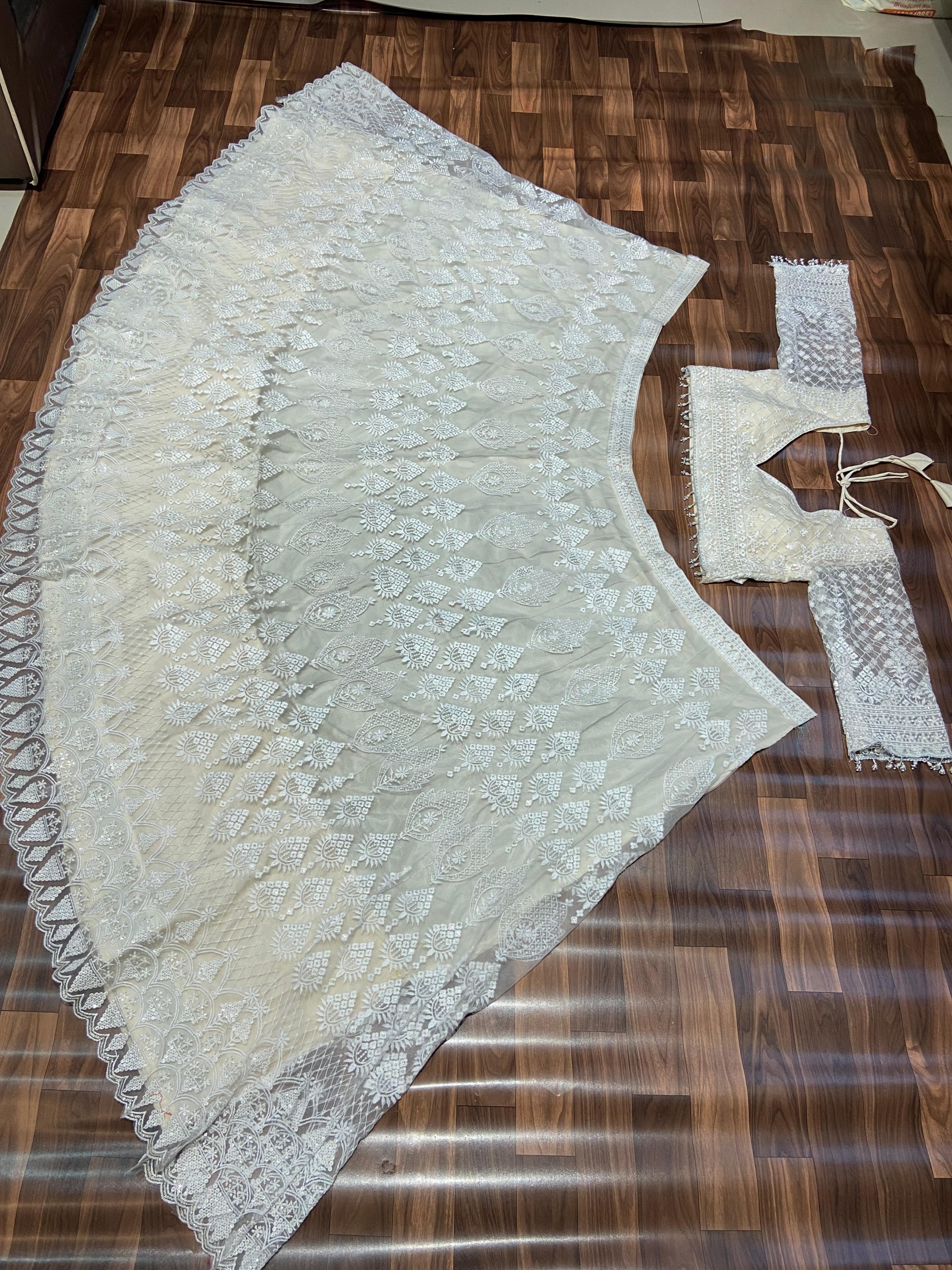 Party Wear Designer Lehenga Choli With Thread Embroidery Work