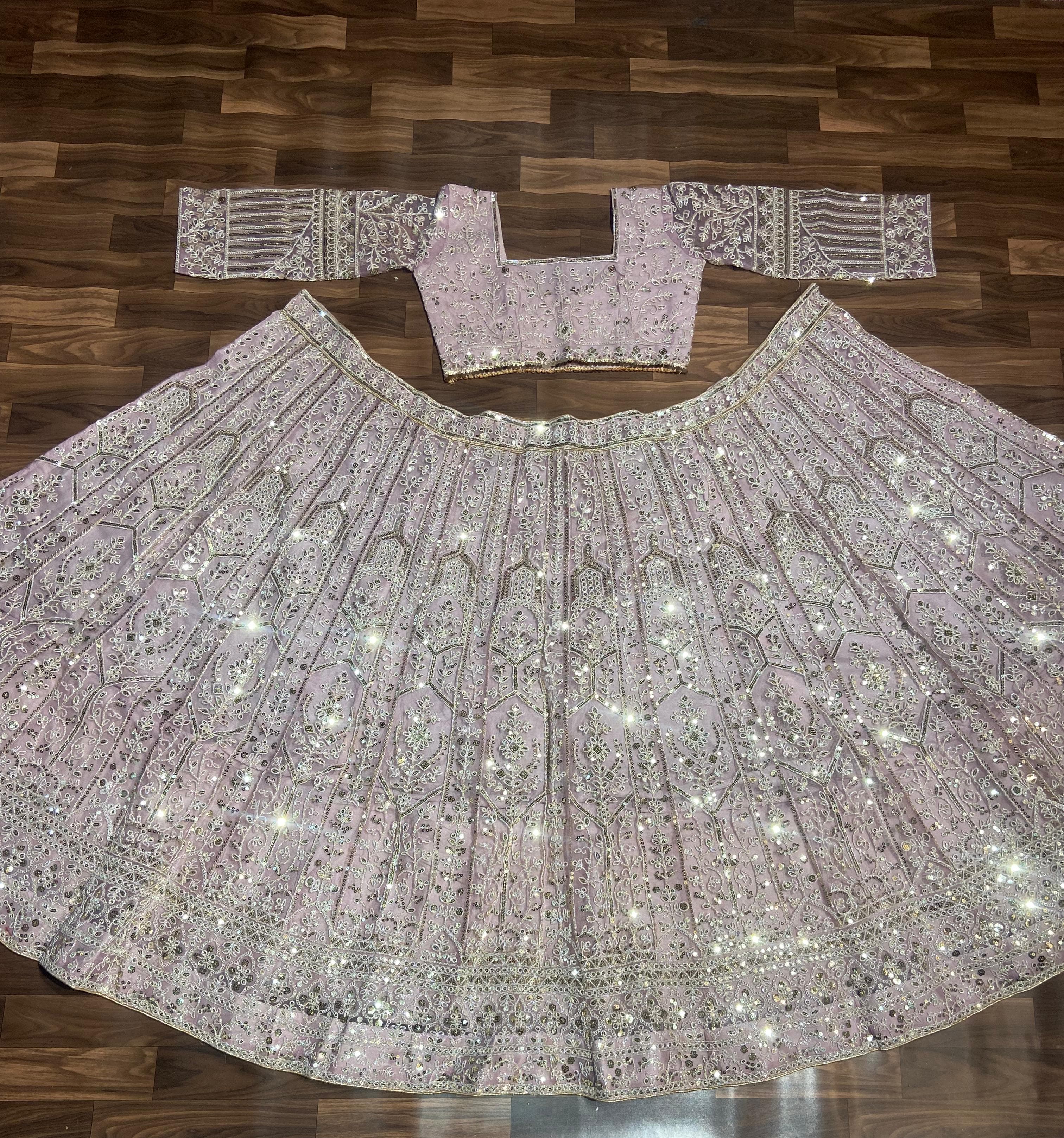 Party Wear Lehenga Choli With Beautiful Thread Embroidery