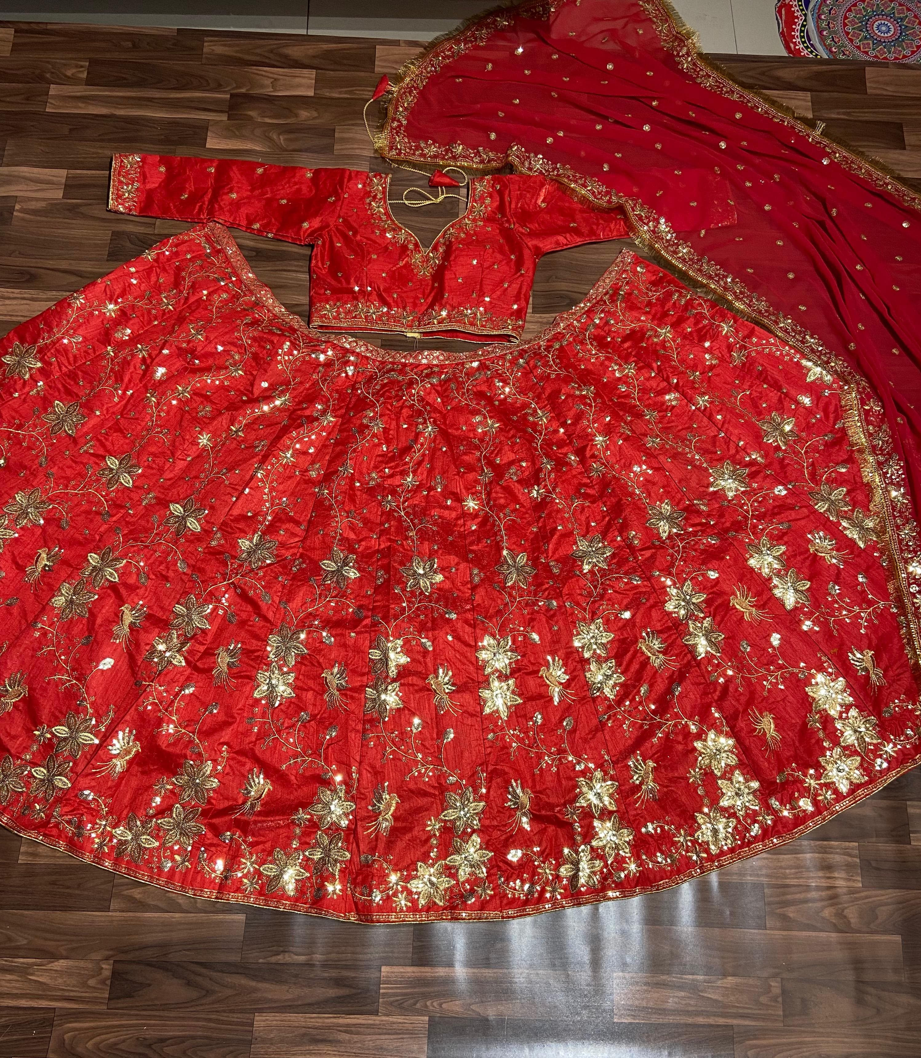 Designer Lehenga Choli With Beautiful Zari Work