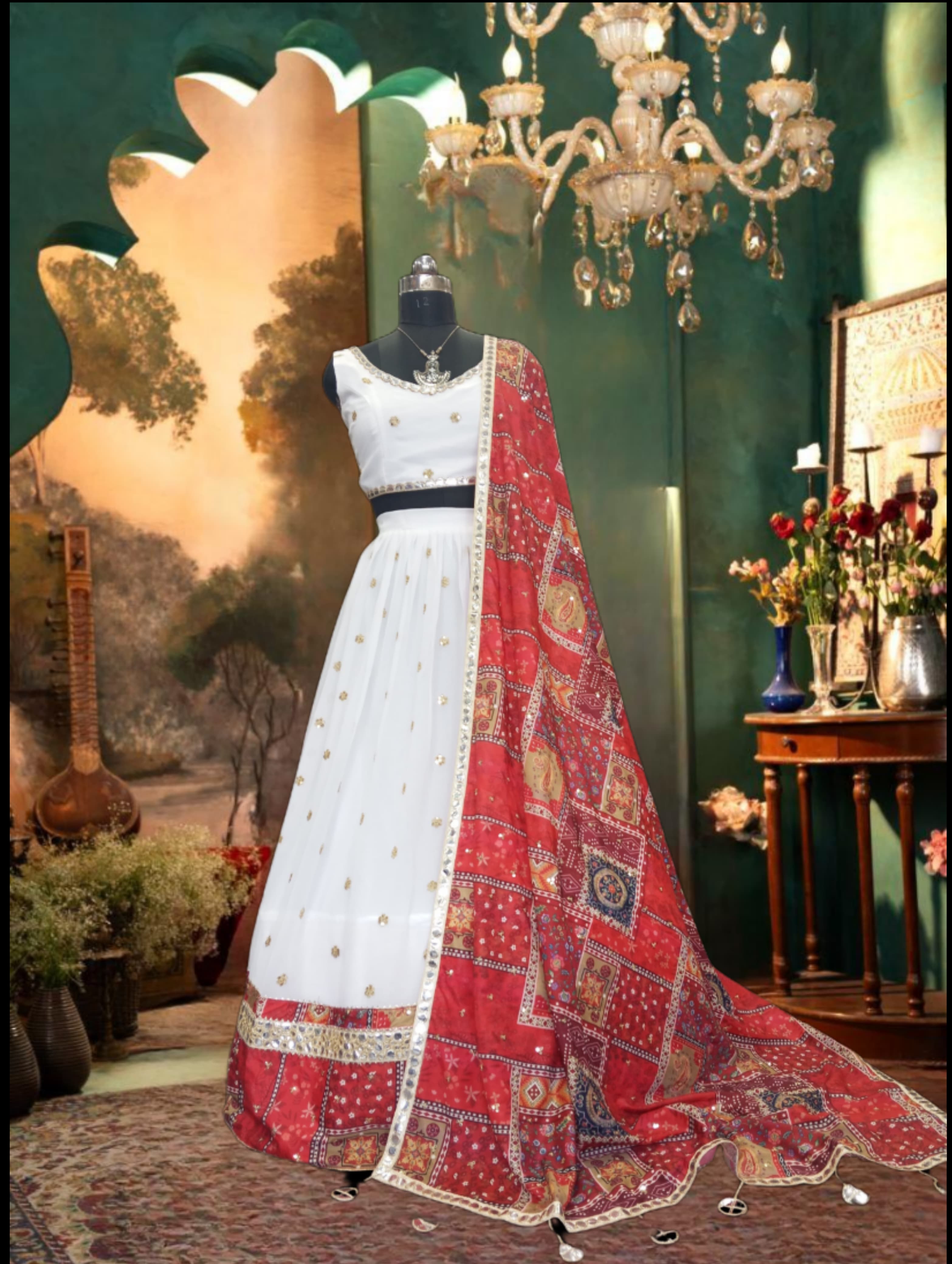 Designer Party Wear Navratri Lehenga Choli And Beautiful Dupatta