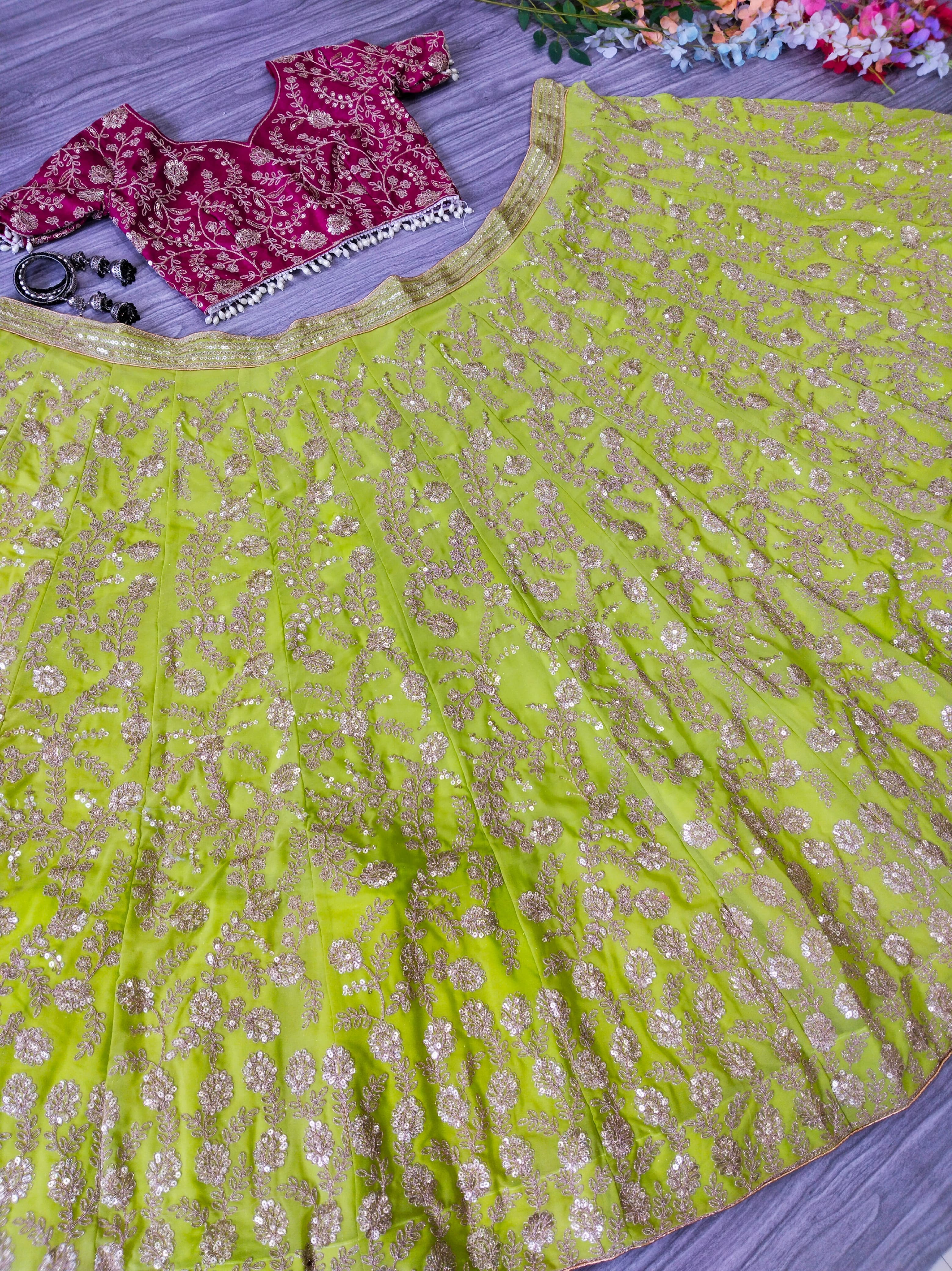 Designer Party Wear Lehenga Choli And Beautiful Dupatta