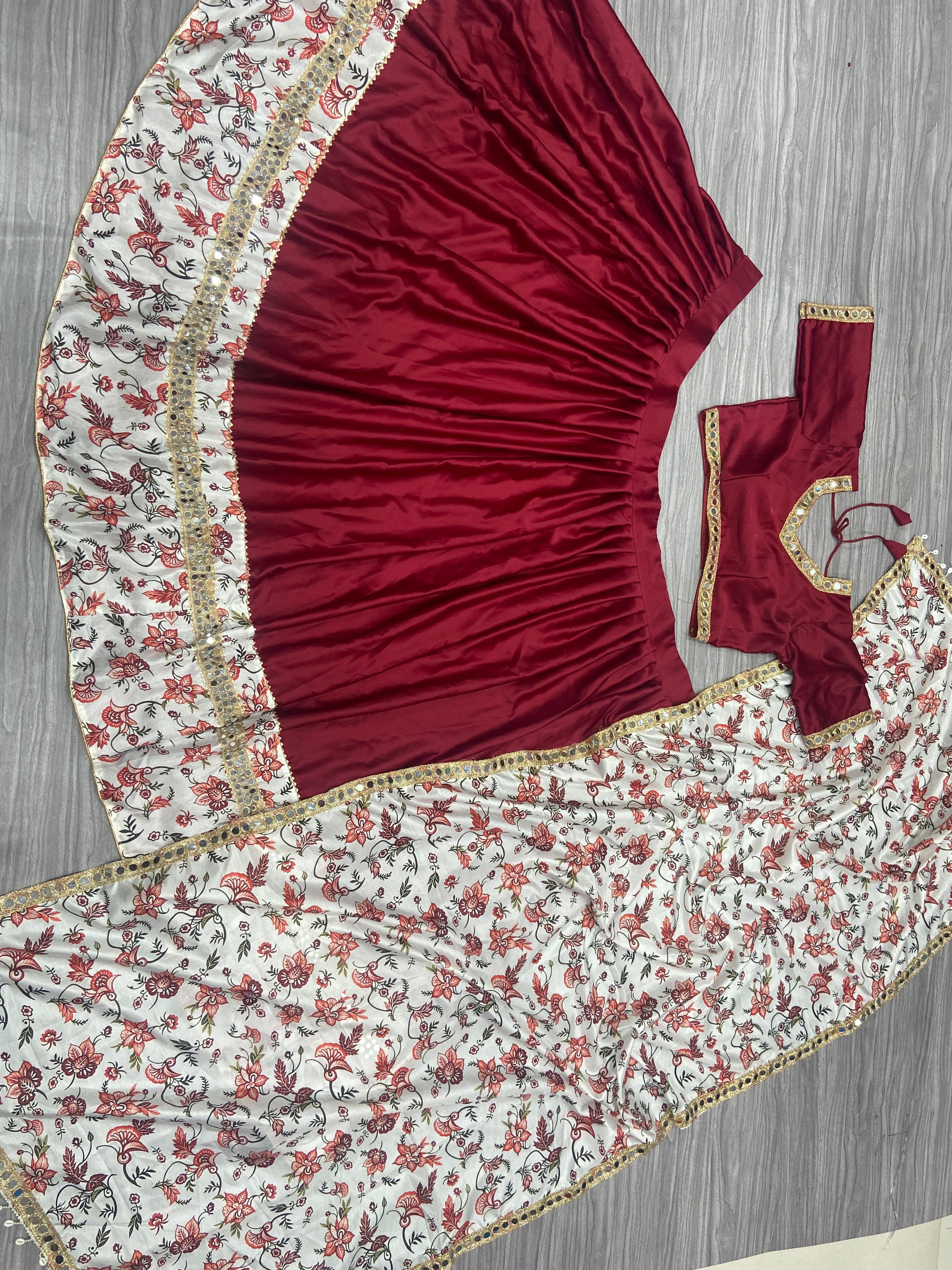 Beautiful Navratri Lehenga Choli With Beautiful Digital Print Work