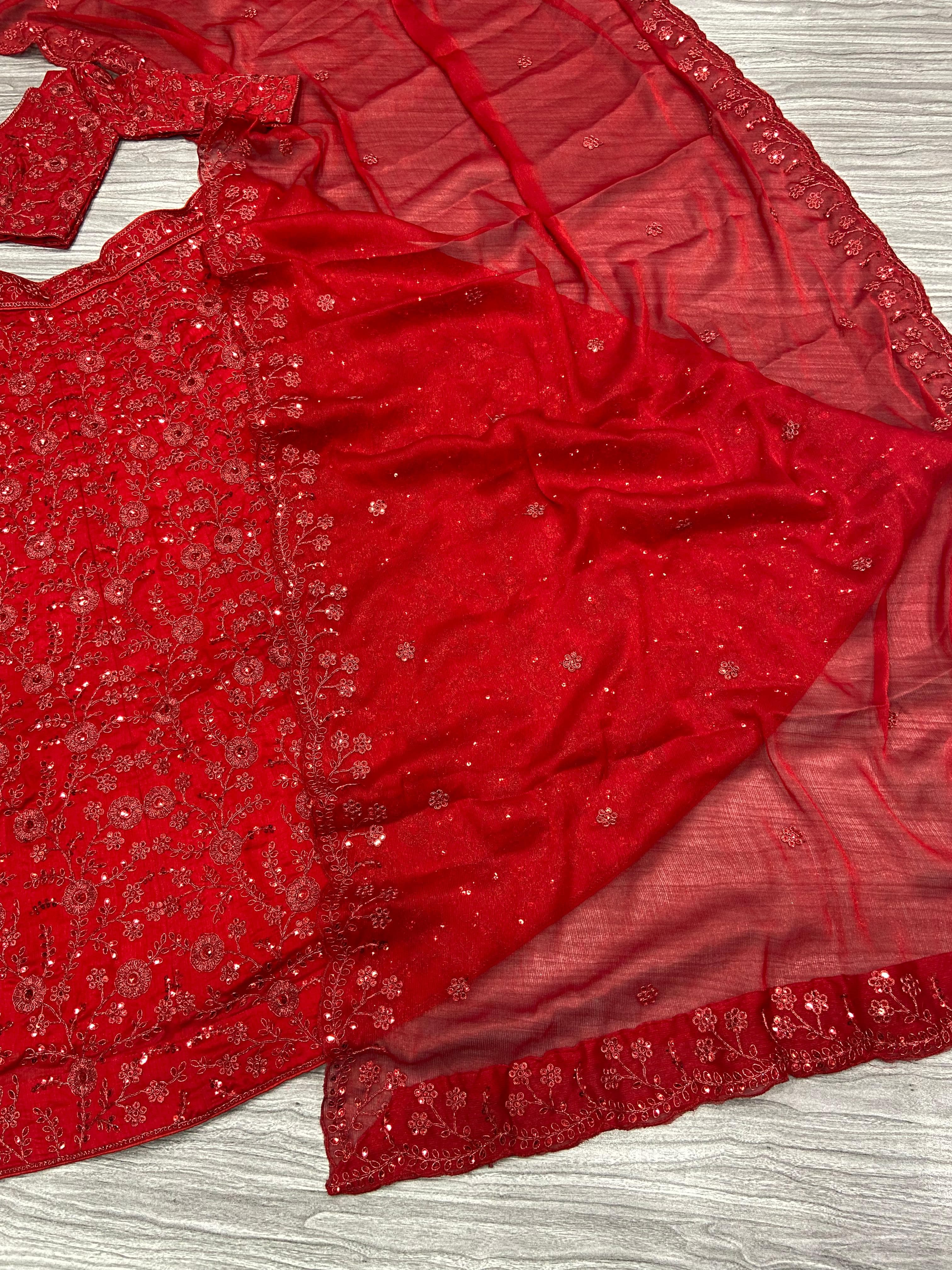 Designer Lehenga Choli With Beautiful Embroidery Work
