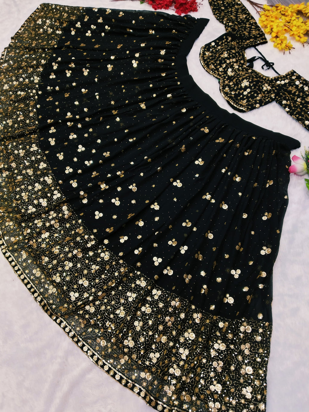 Beautiful Designer Lehenga Choli With Beautiful Embroidery Work