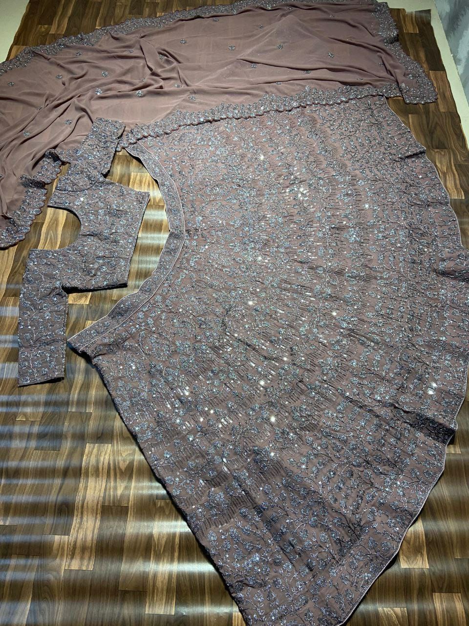 Designer Party Wear Lehenga Choli With Beautiful Thread Embroidery