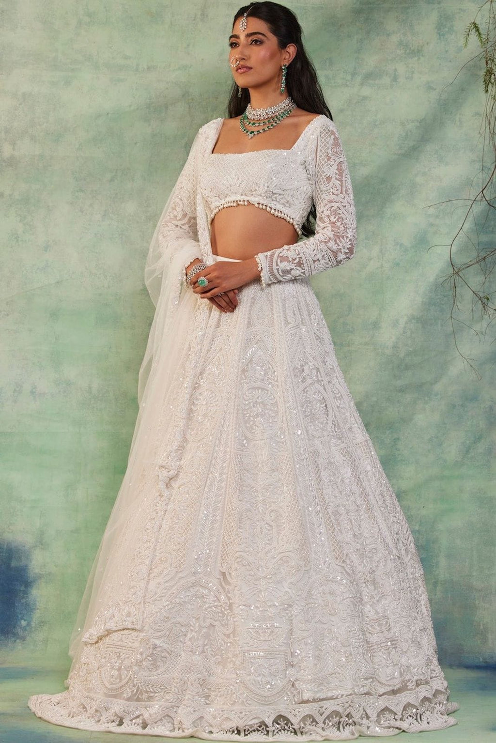 Beautiful Designer Lehenga Choli With Beautiful Thread Embroidery Work